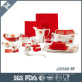 red like rose excellent quality luxury porcelain dinner set